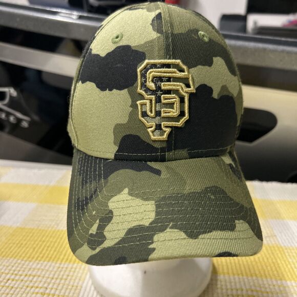 New Era SF Giants Armed Forces Day Camo On-Field 59FIFTY Hat Green - Picture 3 of 13